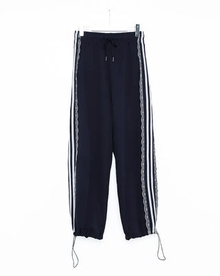 Lace-line sweatpants