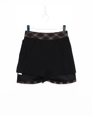 Checkered mini skirt