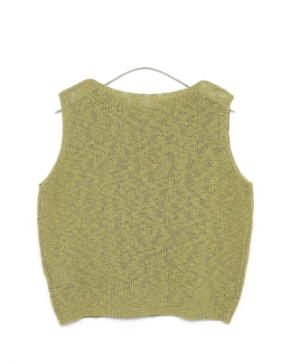 Linen knit sleeveless dress