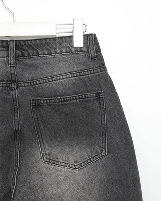 Oversized wide denim pants