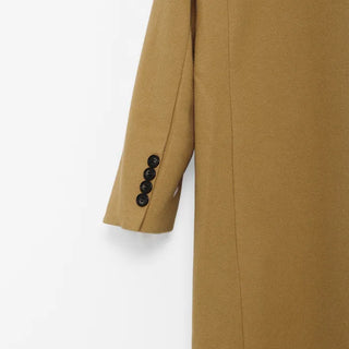 Tailored collar long coat