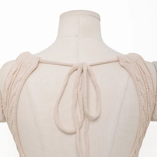 Sleeveless twist knit