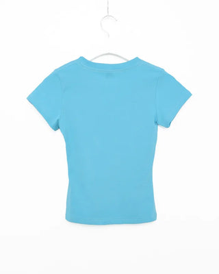Cropped graphic heart t-shirt