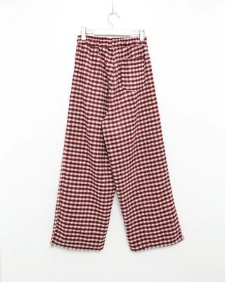 Checkered Pants with Waistband