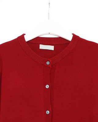 Round neck cardigan