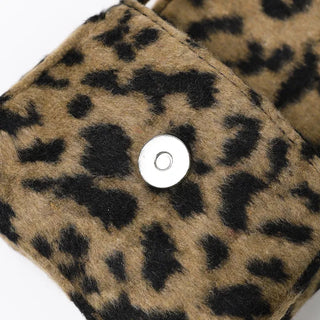 Leopard print mini crossbody bag