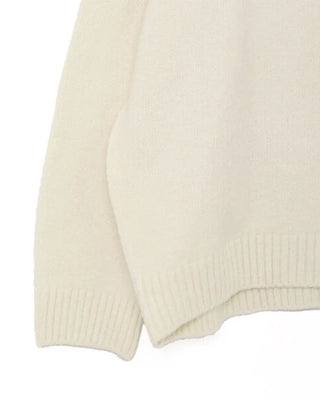 Half-neck zip-up knit