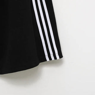 Waist drawstring Bermuda jersey pants