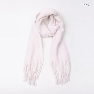 Plain Long Hairy Scarf