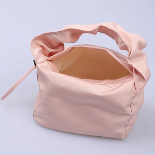 Vivid Shirring Square Tote Bag