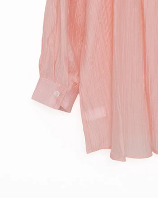 Roll-up collar shirt