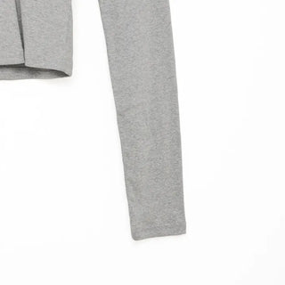 V-neck slim long T-shirt