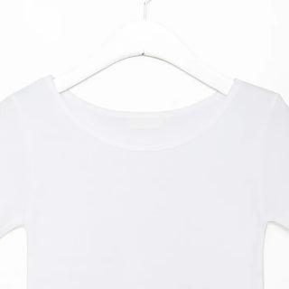 Basic slim plain short-sleeved T-shirt