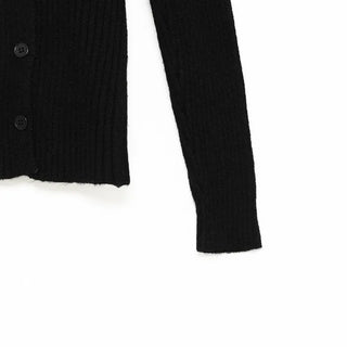 Big collar ribbed knit