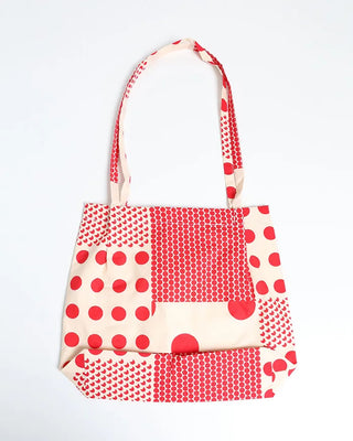Two-Pattern Dot Tote Bag