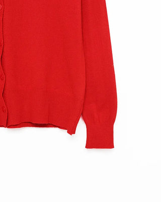 Round neck colorful cardigan