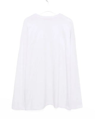 (Unisex) Simple Loose Long Sleeve Cut and Sewn