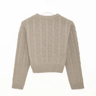 Cropped Cable Knit
