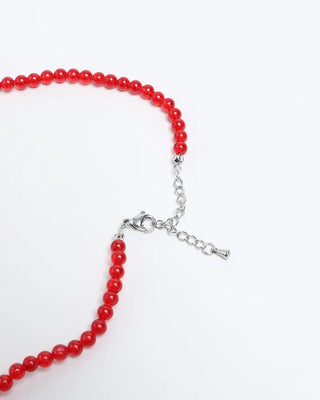 Colored bead necklace