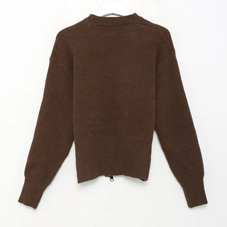 Half-zip knit
