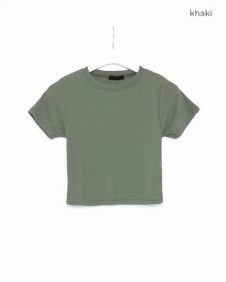 Cropped soft t-shirt