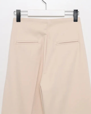 Brushed wide-fit slacks