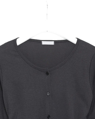 Shirred Layered Cardigan