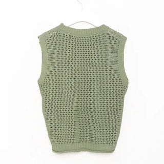 Basic openwork round vest