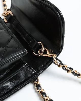 Quilted mini shoulder bag