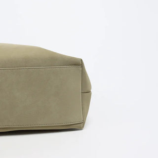 Suede shoulder bag