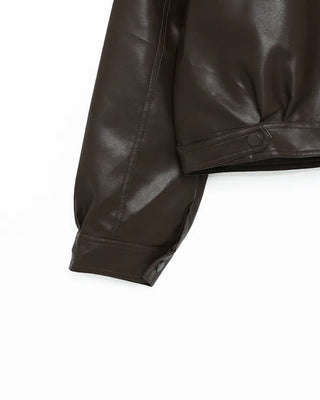Crop Leather Jacket
