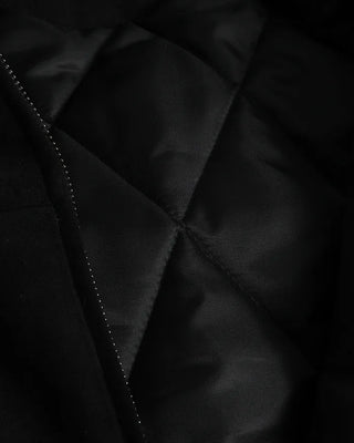 Suede-colored quilted jacket