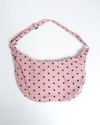 Dot Shirring Ribbon Shoulder Bag