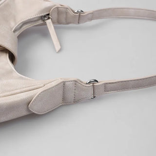 Buckle Zipper Shoulder Bag