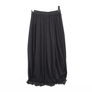 Balloon Fit Suede Long Skirt