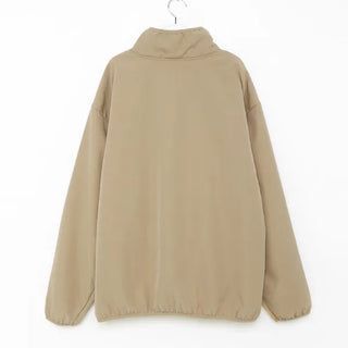 Zip-up nylon boa jacket