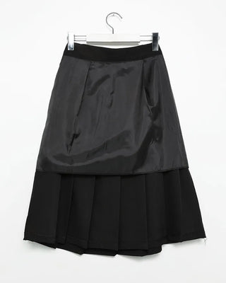 Pleated midi skirt