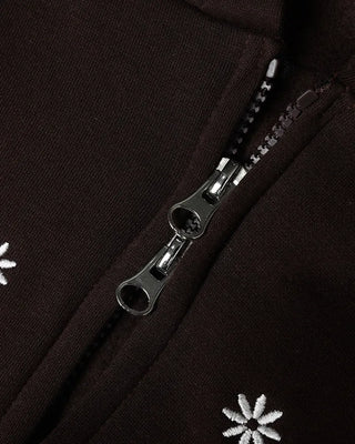 Snowflake Crop Hoodie