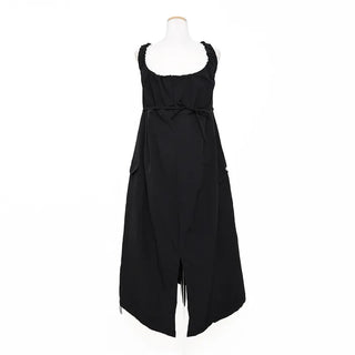 Bag set shirred nylon dress
