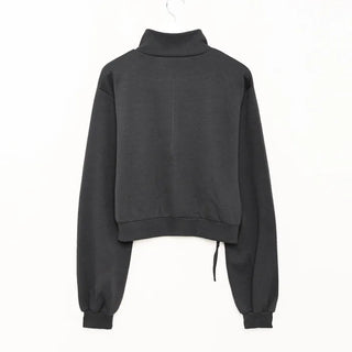 Ribbon detail zip-up