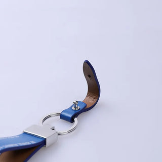 Lettering Leather Keyring