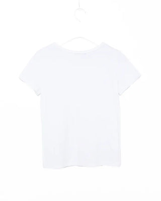 Henley neck button slim T-shirt