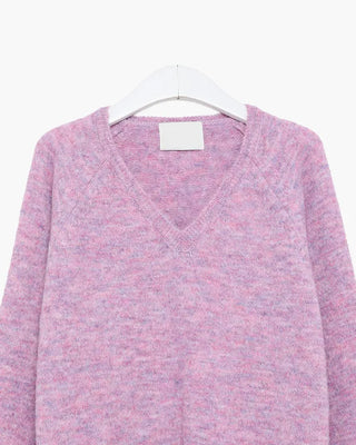 V-neck oversized knit