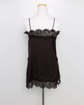 Lace sleeveless mini dress