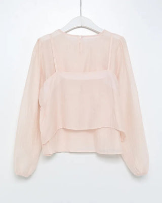 Camisole bustier and blouse set
