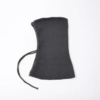 Button-up knit balaclava