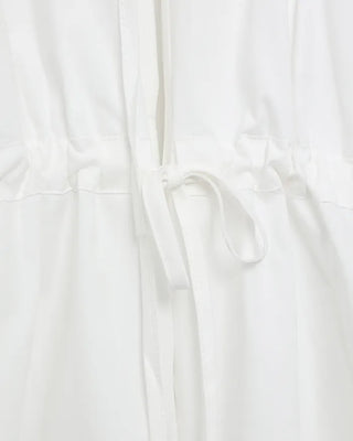 Drawstring Long Puff Sleeve Blouse