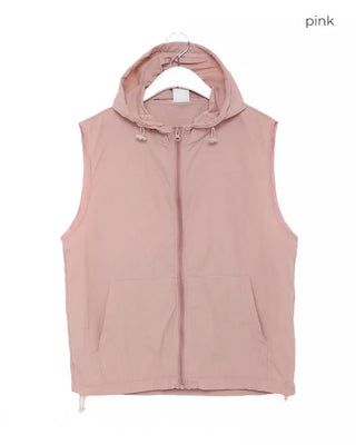 String Hooded Vest