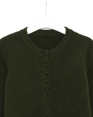 Color Button Knit Cardigan