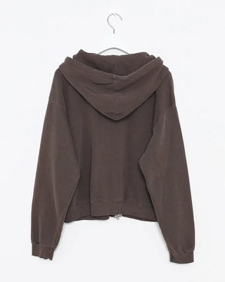 Vintage Wash Double Zip Hoodie
